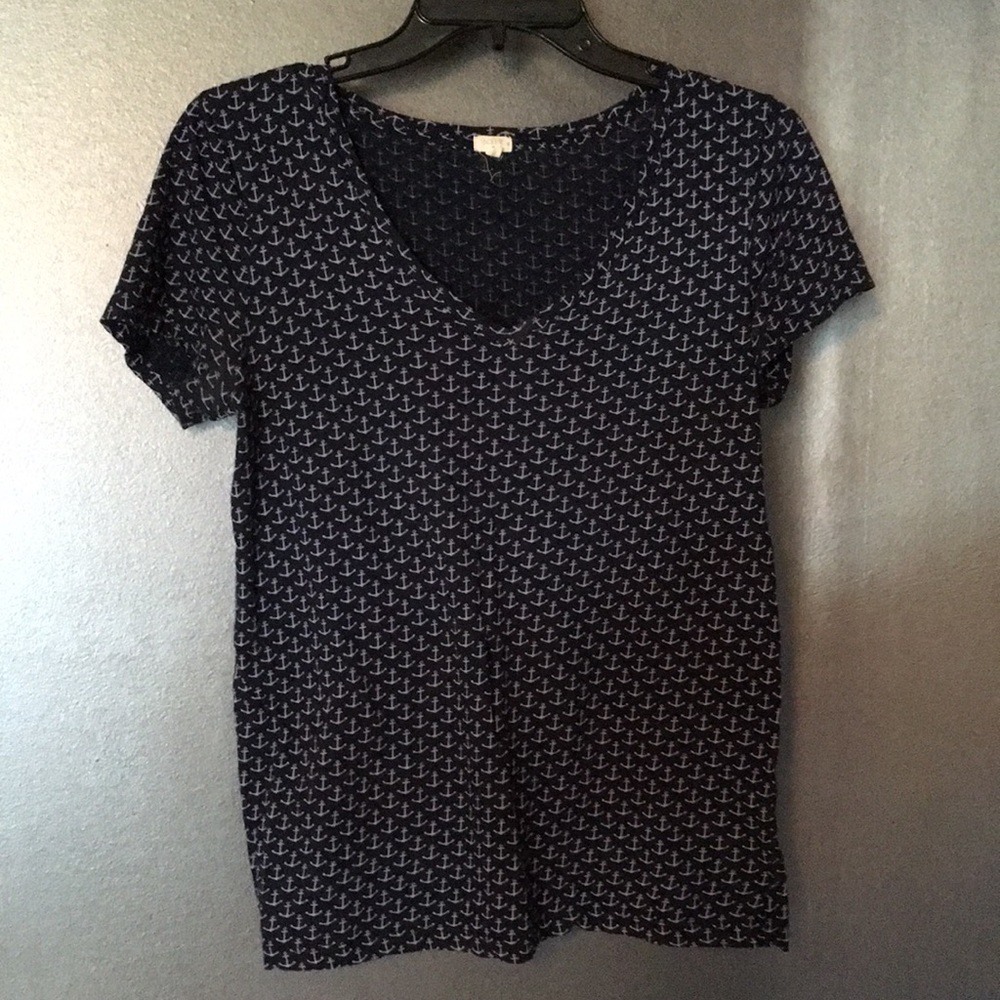 J Crew Navy Anchor Shirt